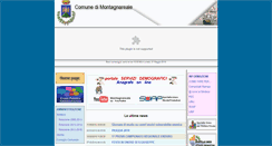 Desktop Screenshot of comunedimontagnareale.it